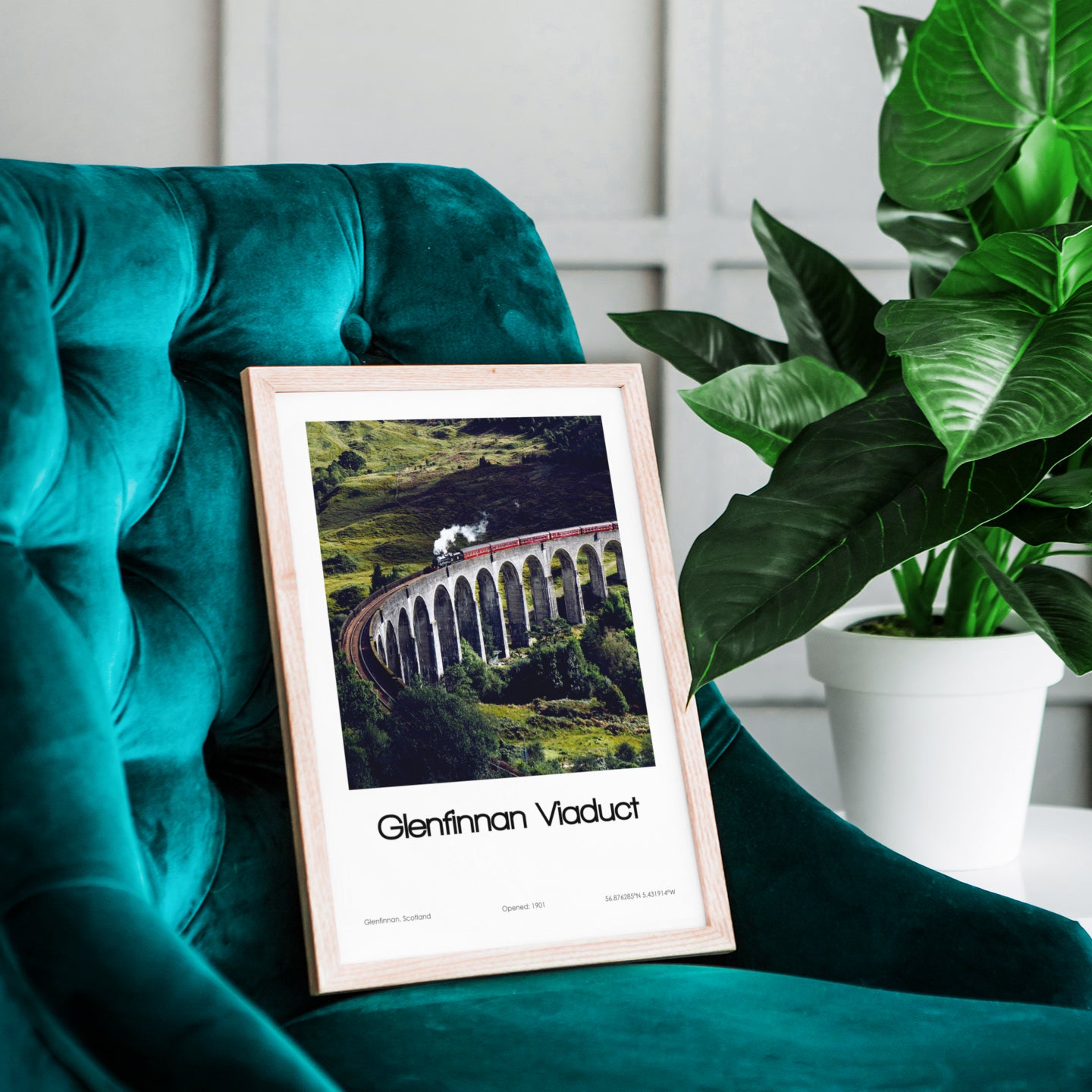 Glenfinnan Viaduct Poster (Coloured Photo)