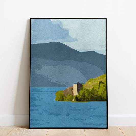 Loch Ness - Watercolor Art
